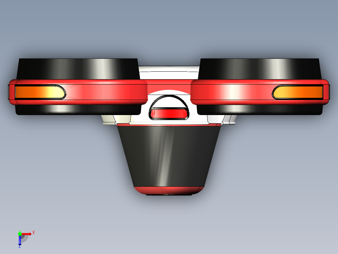 B2004420-悬浮车 未来交通工具俯视图