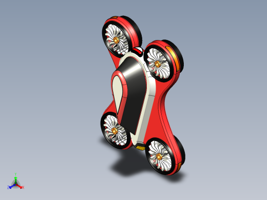 B2004420-悬浮车 未来交通工具正等轴测缩略图