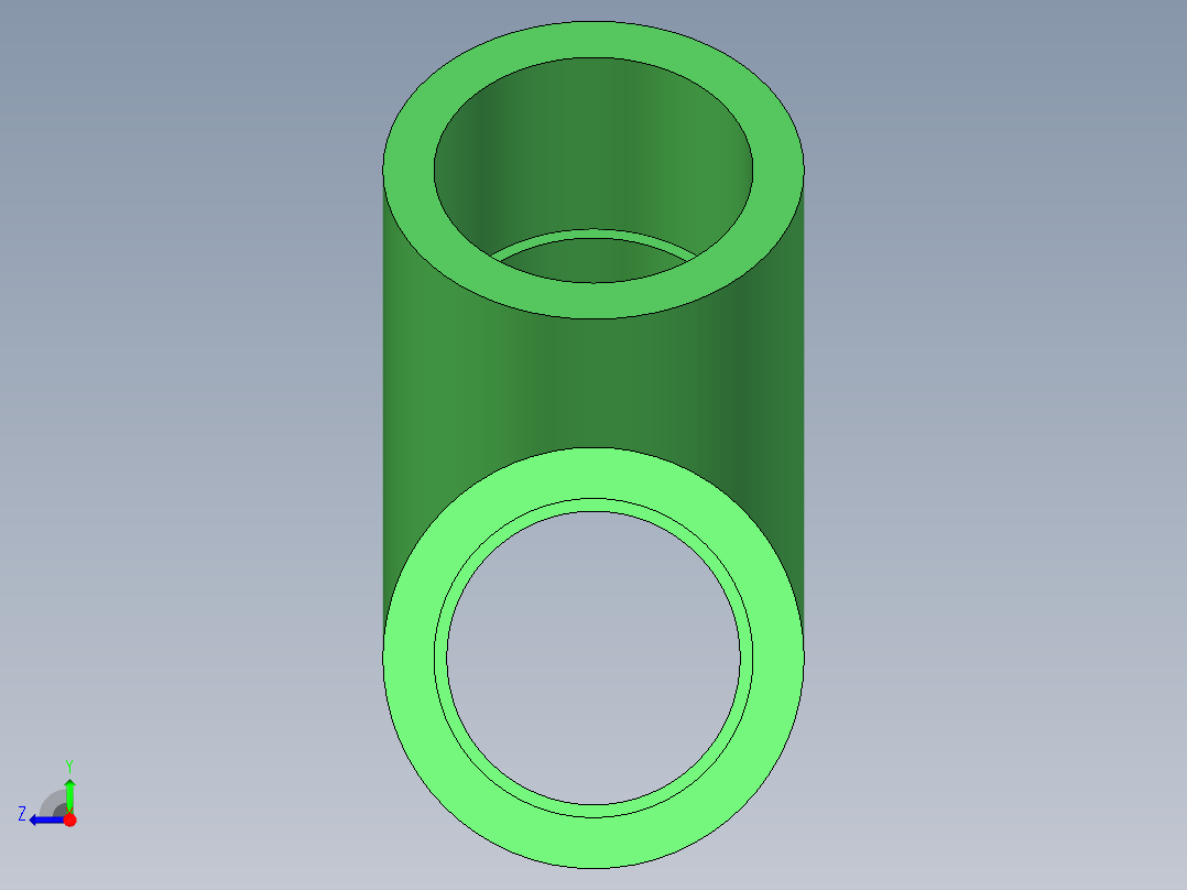 B3004457-三通管右视图