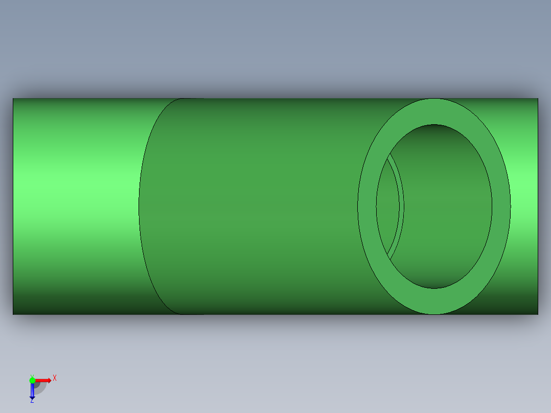 B3004457-三通管俯视图