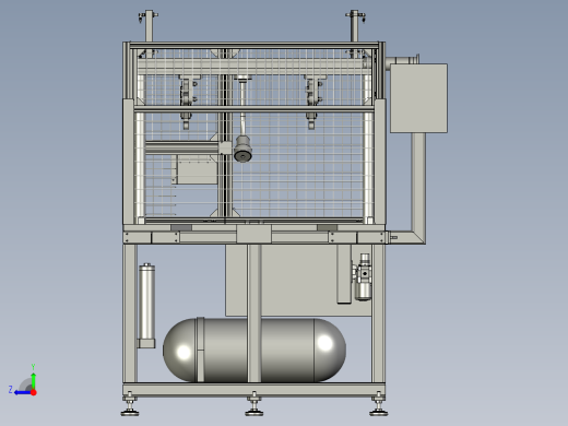 YZ263-000100000水泵壳体右曲轴箱盖压装机机架组件右视缩略图