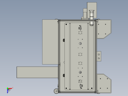 YZ263-000100000水泵壳体右曲轴箱盖压装机机架组件俯视缩略图