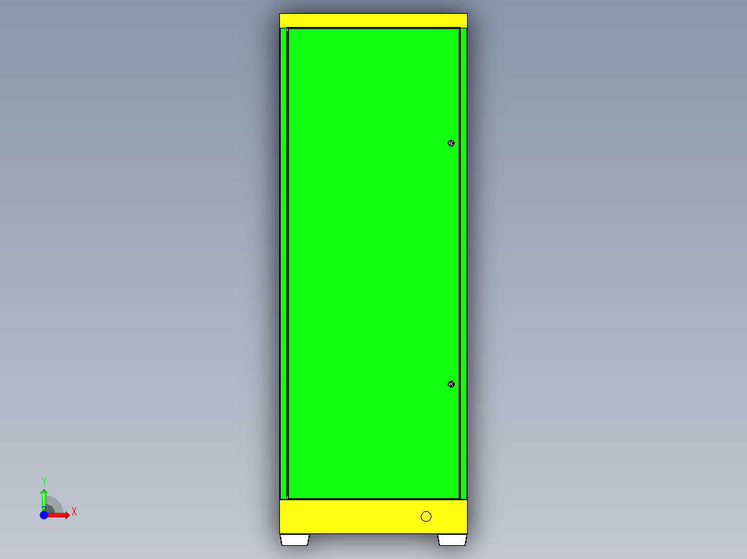 电动车电瓶充电柜前视图