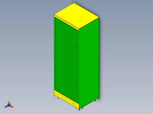 电动车电瓶充电柜正等轴测缩略图