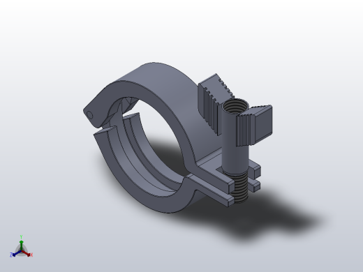 13MHH重型卡箍1513001-000000[1513001 000078]正等轴测缩略图