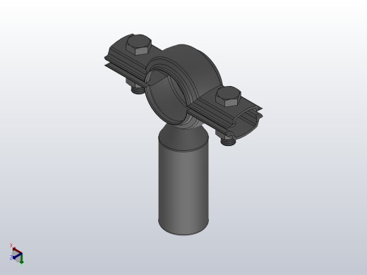 DGA 管架(A型）[DGA-DN20] (2)正等轴测缩略图