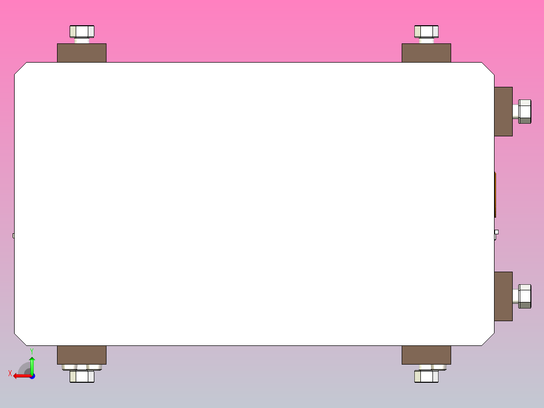 拉力实验夹具后视图