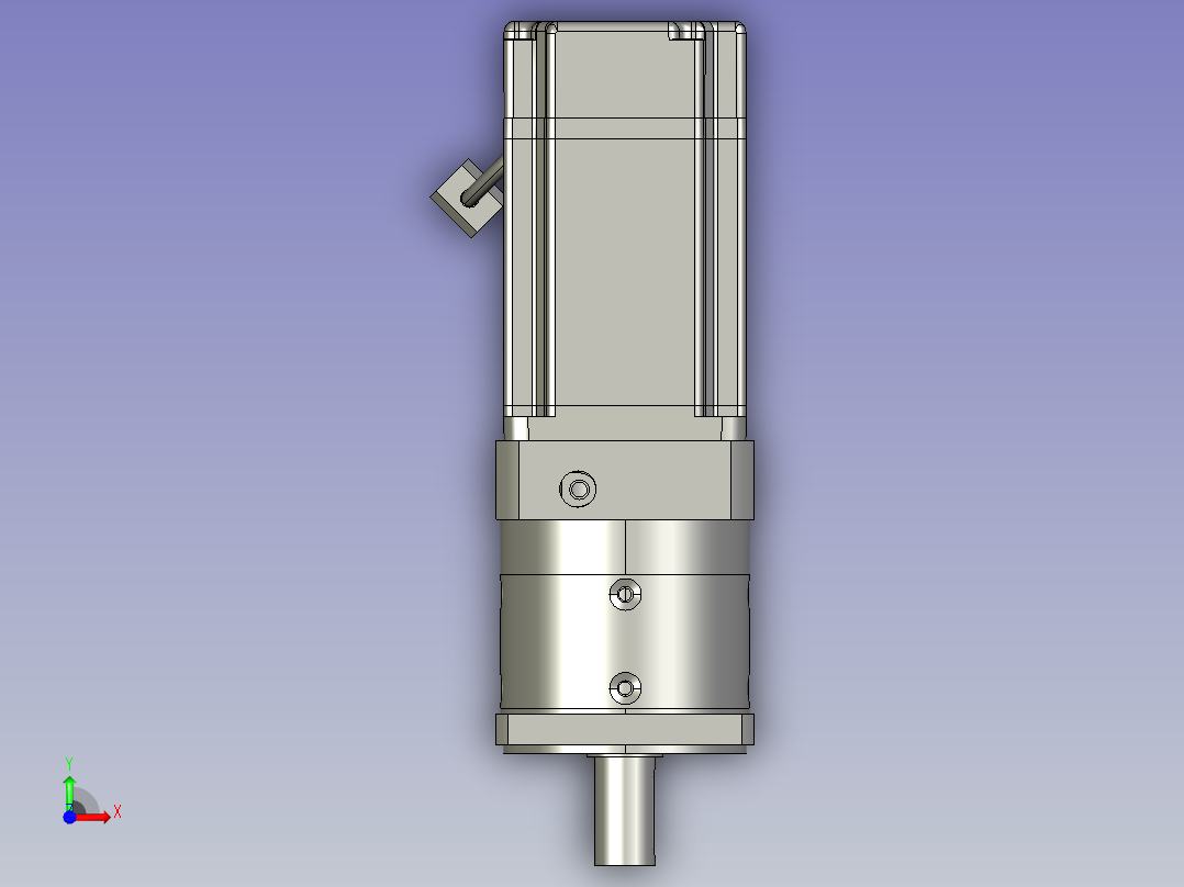 AF90-L1-S2-P2-ECMA-CW0807RS伺服电机加减速器前视图