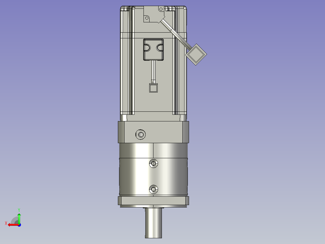 AF90-L1-S2-P2-ECMA-CW0807RS伺服电机加减速器后视图