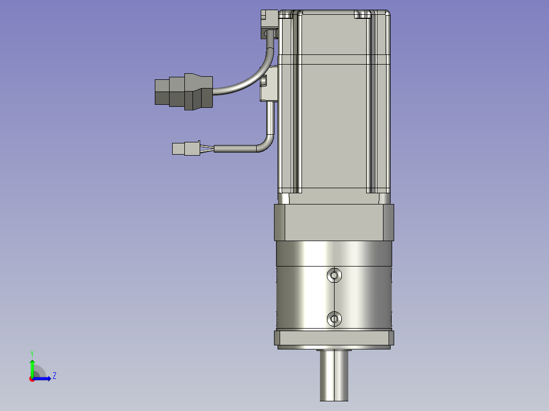 AF90-L1-S2-P2-ECMA-CW0807RS伺服电机加减速器左视图