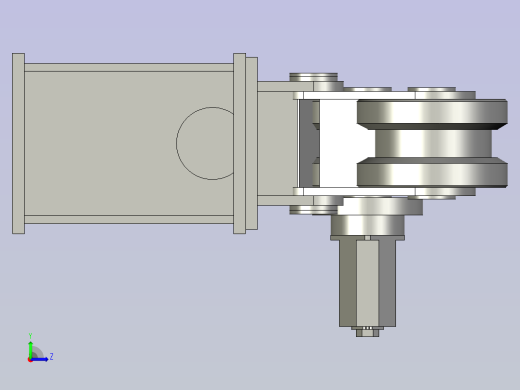 滚轮架左视缩略图