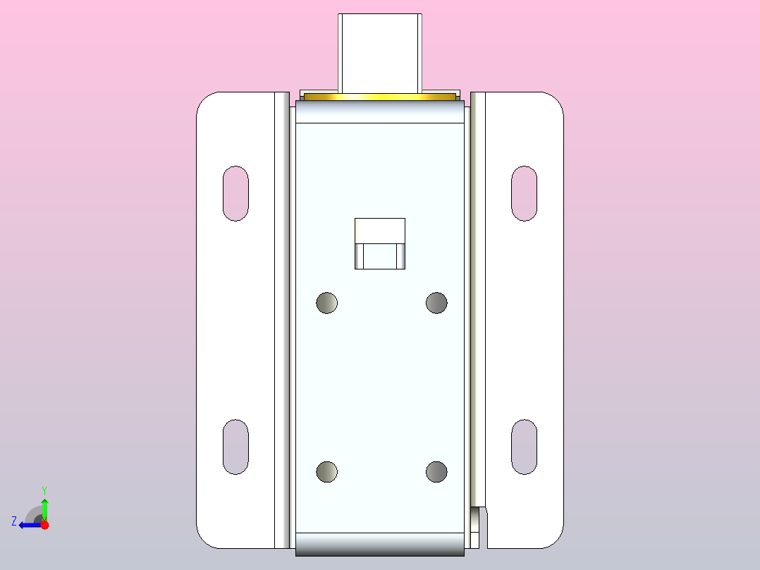 DC 12V螺线管电磁柜门锁电磁锁右视图