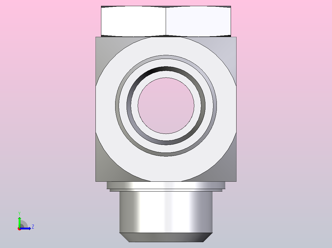 高压班卓琴三通TH25SMKDSOMDCF左视图