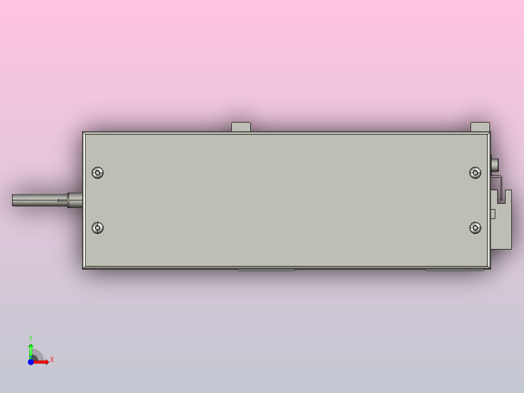 SYS17-100-BR-M75滚珠花健、支撑座、滚珠丝杠、交叉导轨、直线模组前视图