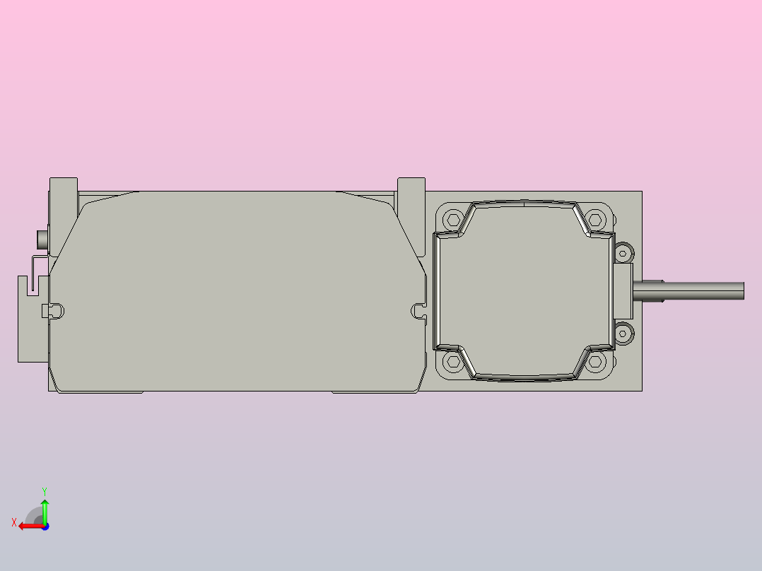 SYS17-100-BR-M75滚珠花健、支撑座、滚珠丝杠、交叉导轨、直线模组后视图
