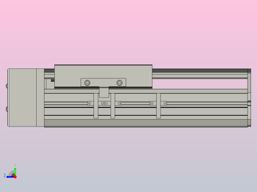SYS17-100-BR-M75滚珠花健、支撑座、滚珠丝杠、交叉导轨、直线模组右视缩略图