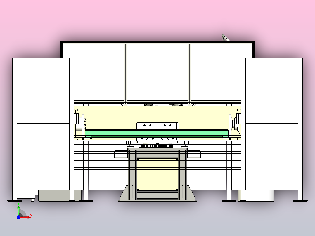 机器人焊接单元前视图