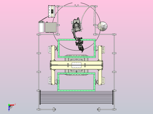 机器人焊接单元俯视缩略图