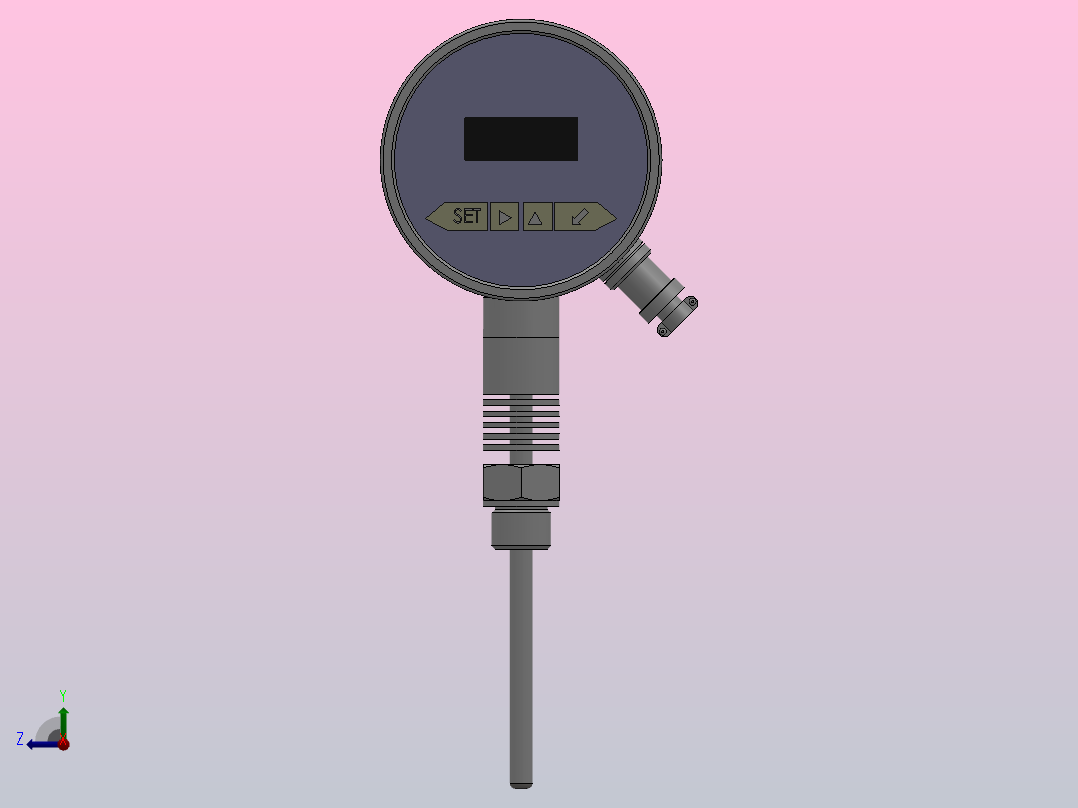 TXTP4型智能╱电子温度开关╱控制器[TXTP4-1PTA1.100N.821]右视图