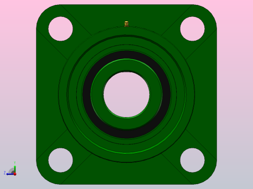 带凸台方形座偏心套外球面球轴承[UELFS型]_UELFS307前视缩略图