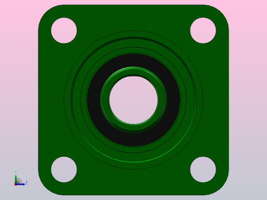 带凸台方形座偏心套外球面球轴承[UELFS型]_UELFS307后视缩略图