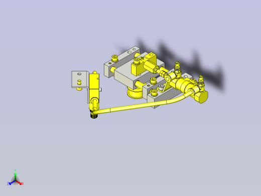 一款皮带拉伸装置3D图