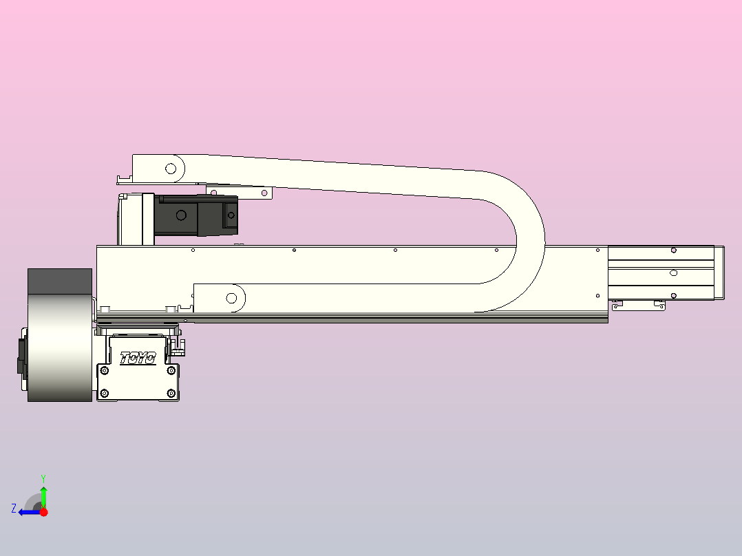 XYGT320-A2-750-400-M-C-0001负载5-8KG XY丝杆模组 内嵌式 XYGT320-A2 替换东佑达TOYO直线滑台模组右视图