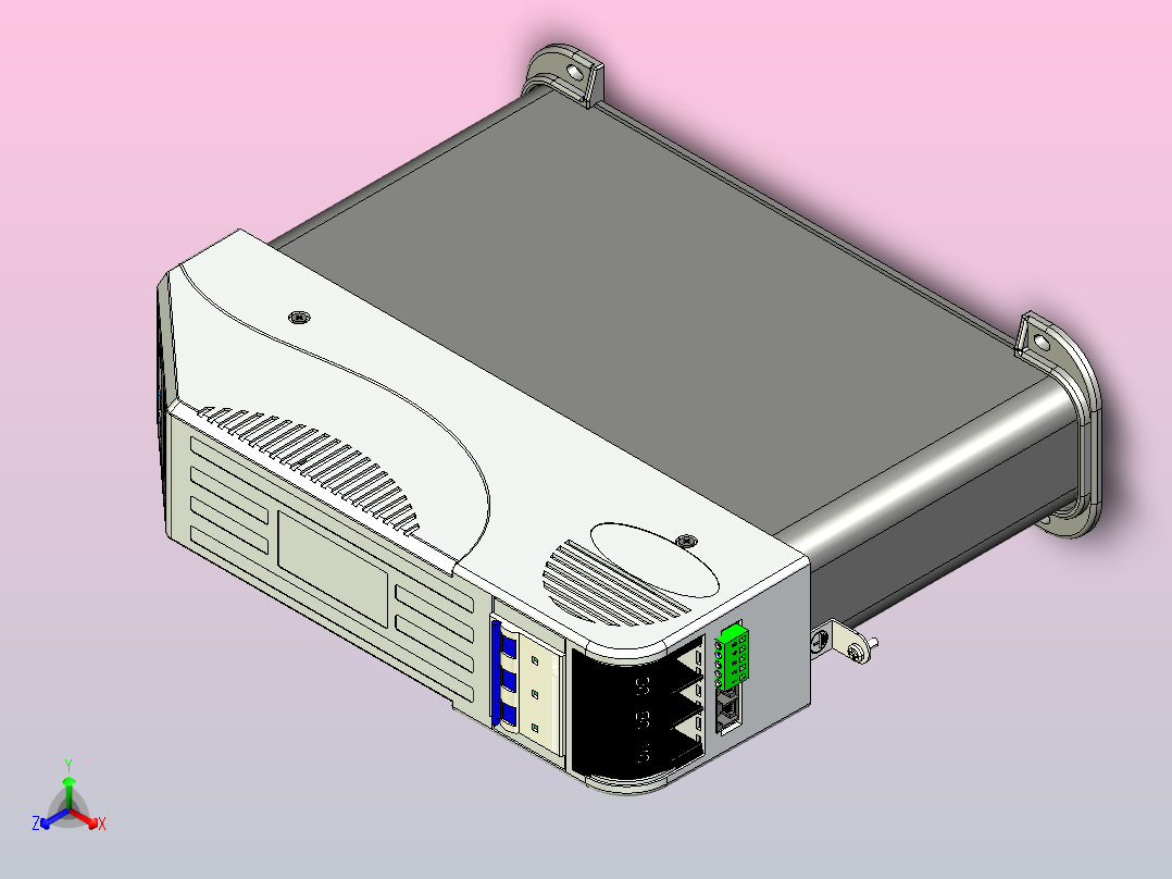 BAGB 450-40(20&amp;20)智能组合式低电压并联电容器三维模型202202主视图