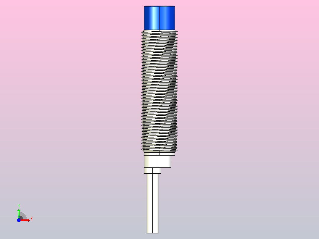 接近开关传感器ZJL51-N-4-M12-N-C前视图