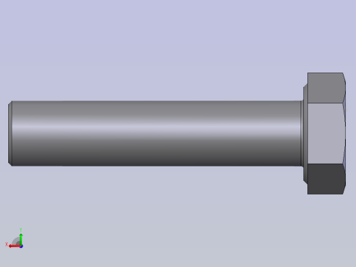 六角头螺栓_C级 GB_T5780-2000_M10X45后视缩略图