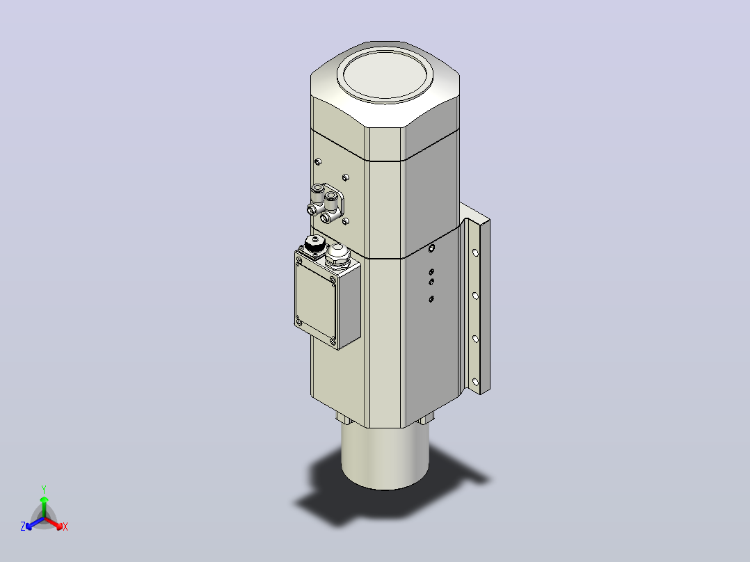 DJ110-9.0-12.0KW-ISO30自动换刀电主轴[DJ110-12-9.0KW-ISO30]主视图