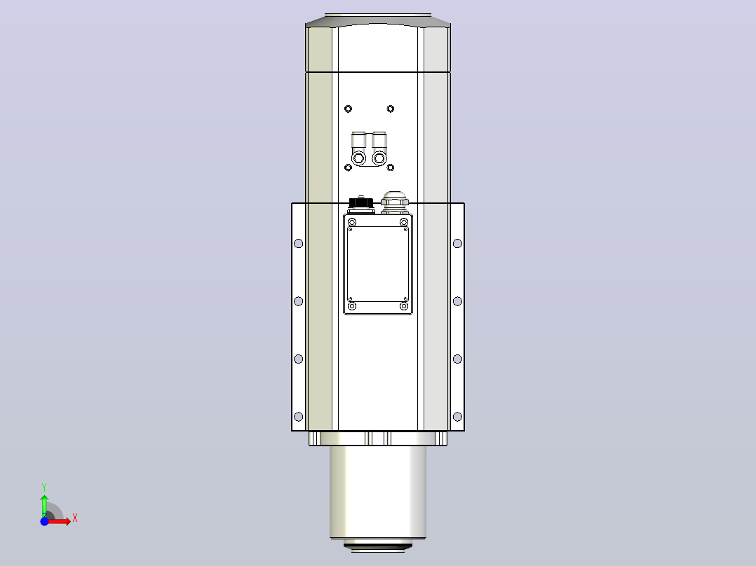 DJ110-9.0-12.0KW-ISO30自动换刀电主轴[DJ110-12-9.0KW-ISO30]前视图