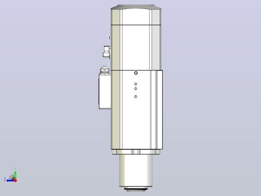 DJ110-9.0-12.0KW-ISO30自动换刀电主轴[DJ110-12-9.0KW-ISO30]右视缩略图