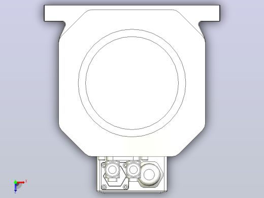 DJ110-9.0-12.0KW-ISO30自动换刀电主轴[DJ110-12-9.0KW-ISO30]俯视缩略图