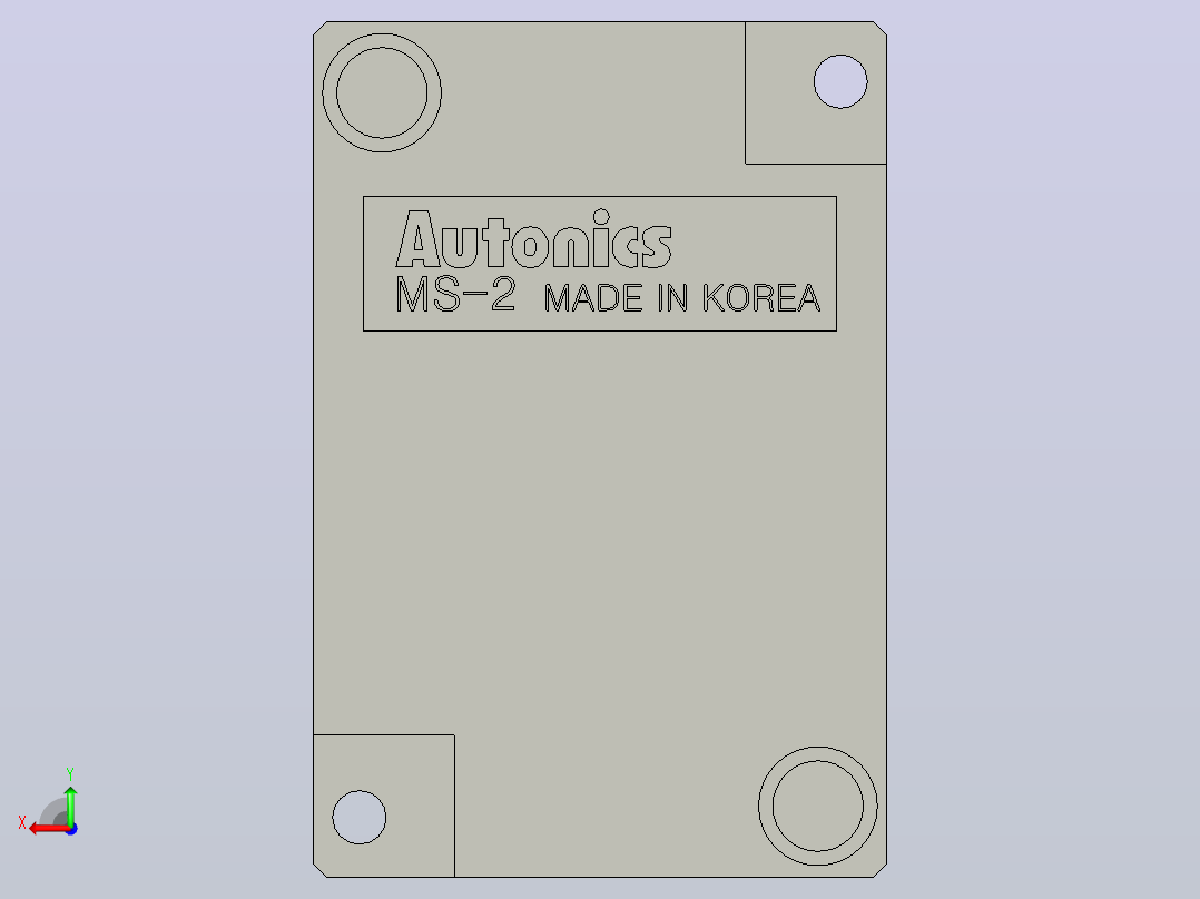 光电传感器BJ3M-PDT后视图