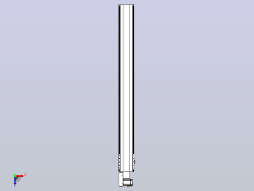 皮带直线轴半封闭可选导轨TPA-HNB-202D-140-L1850-ML-C-P75-N3俯视缩略图