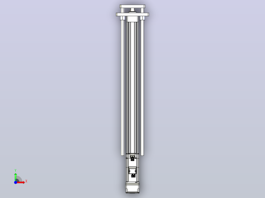 轻载电动缸TPA-ESR40-1210C-L600-MR-QDX-W-P40-C3前视缩略图
