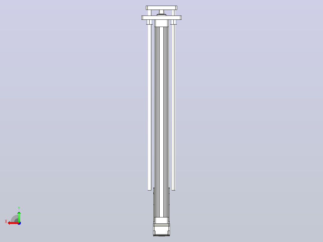 轻载电动缸TPA-ESR40-1210C-L600-MR-QDX-W-P40-C3后视图