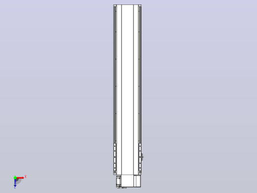 皮带直线轴半封闭可选导轨TPA-HNB-202D-140-L900-RP-Y-P75-N3俯视缩略图
