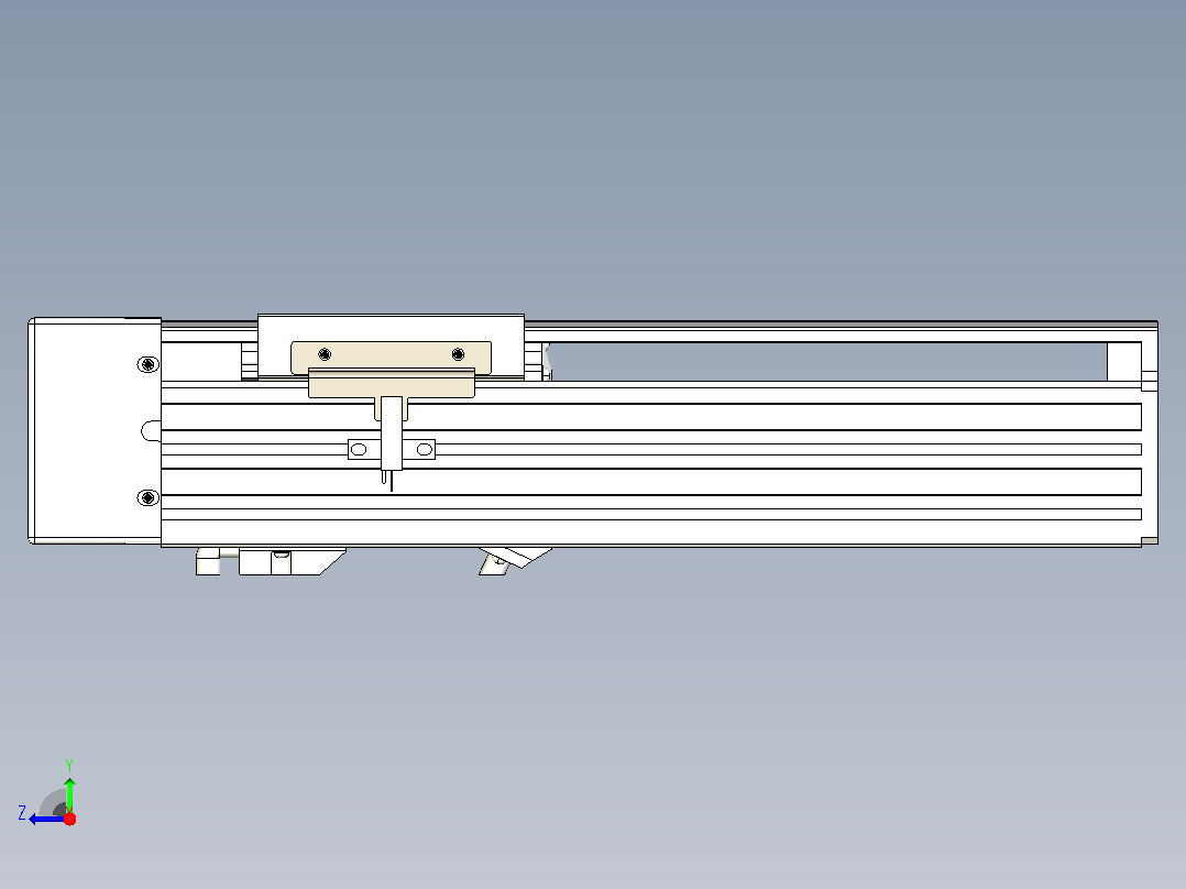 日规模组半封闭丝杆TPA-HNR-85S-1610C-L150-ML-Y-P20-N3右视图