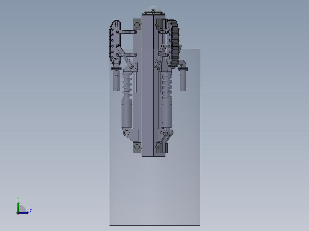 井下管道机器人设计sw16可编辑左视图
