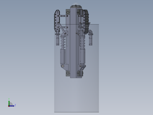 井下管道机器人设计sw16可编辑左视缩略图