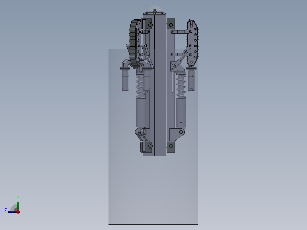 井下管道机器人设计sw16可编辑右视图
