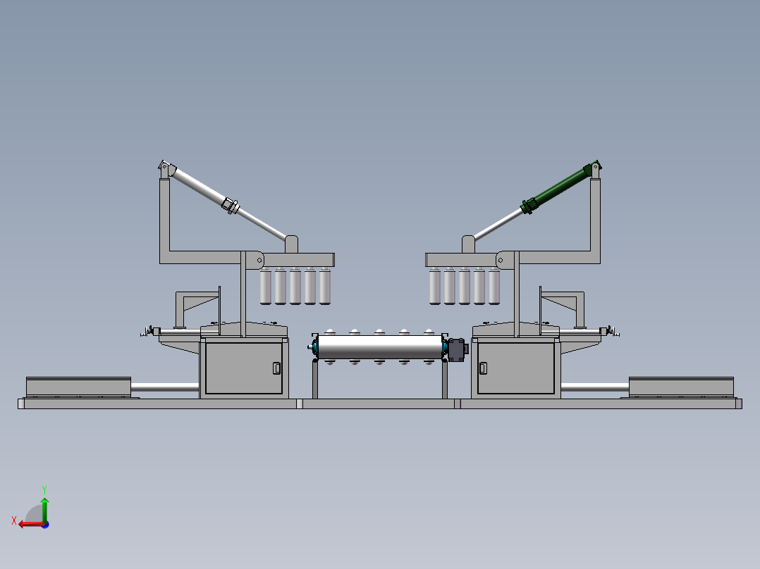 纸箱打包机后视图