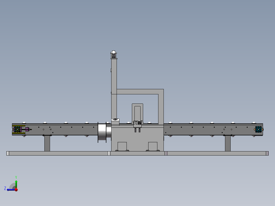 纸箱打包机右视图
