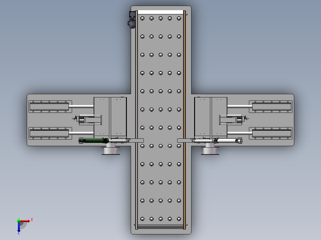 纸箱打包机俯视图