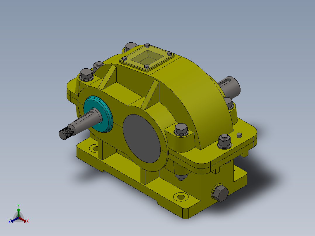 一套减速箱图纸包括装配爆炸图