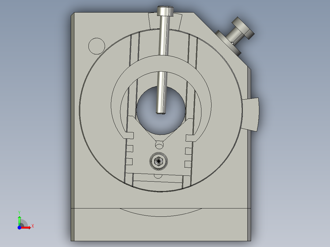 钻孔机设计前视图