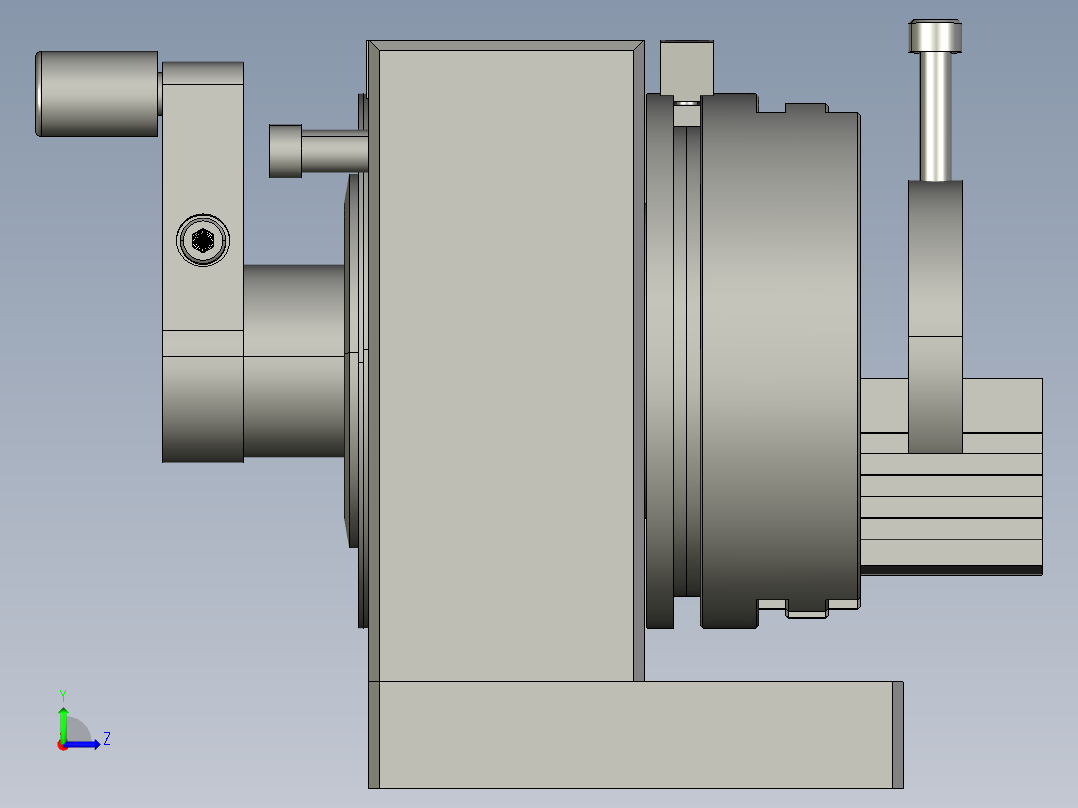 钻孔机设计左视图