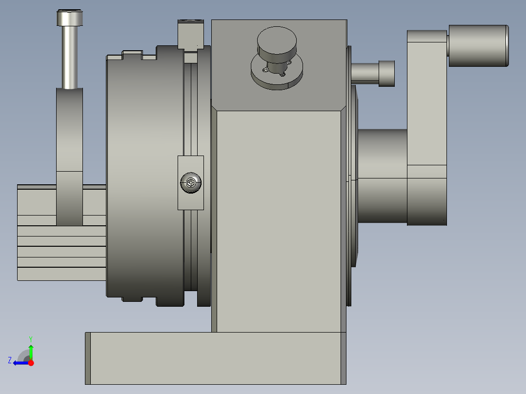 钻孔机设计右视图